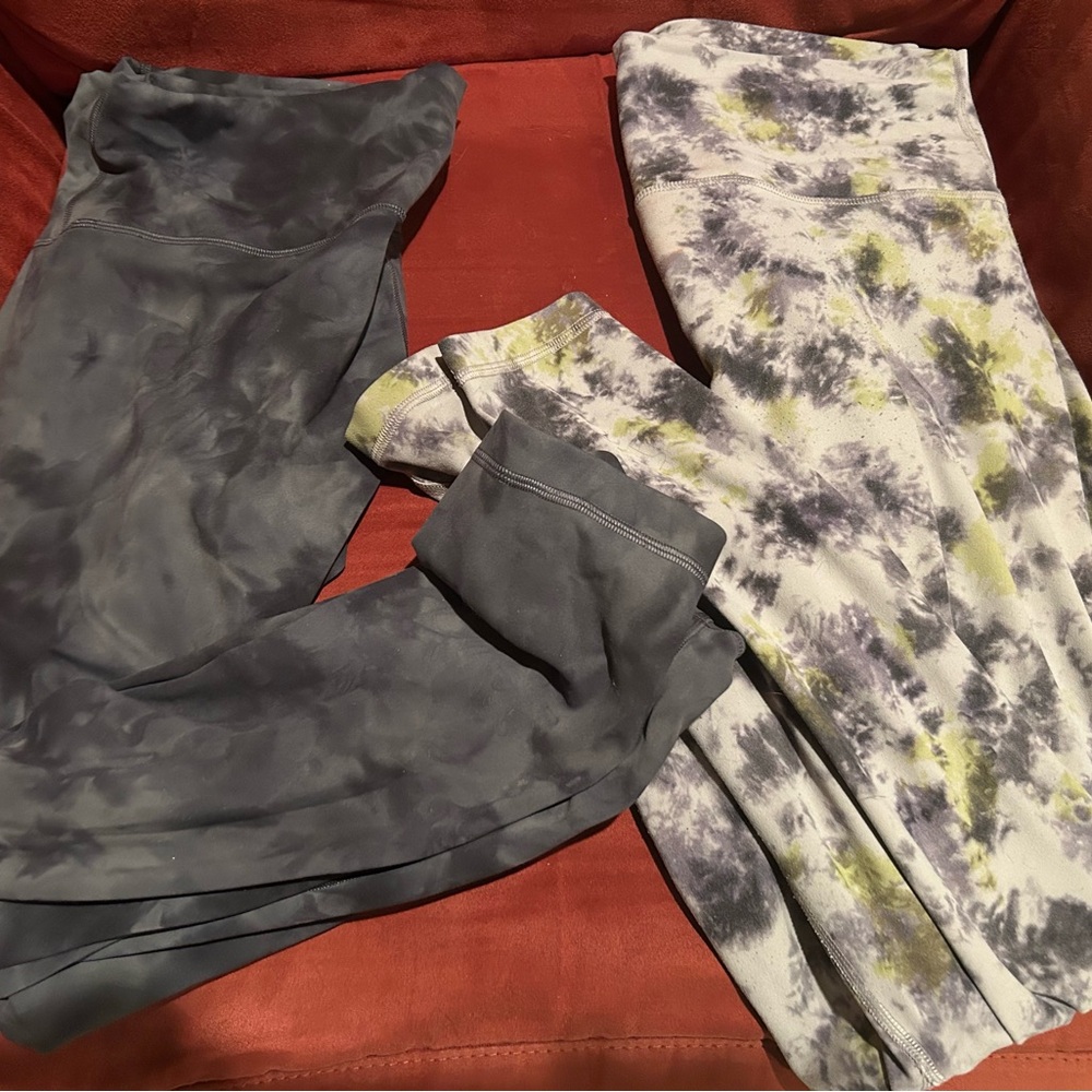 Euc bundle of lululemon athletica Tie-Dye Leggings